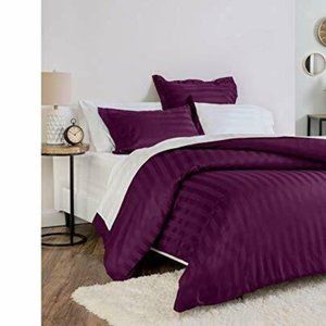 Kathy Ireland 525 3-Piece Duvet Cover Purple Queen